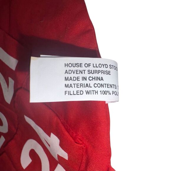 House Of Lloyd Santa Advent Calendar Hanging Plush Christmas Pockets 1993 - Picture 2 of 3